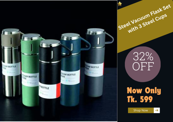 Steel Vacuum Flask Set