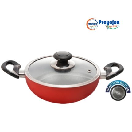 TOPPER Nonstick Glamour Deep Fry Pan With Lid IB