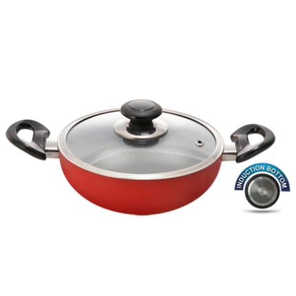 TOPPER Nonstick Glamour Deep Fry Pan With Lid IB