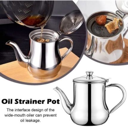 Stainless Steel Filter Cooking Oil Pot