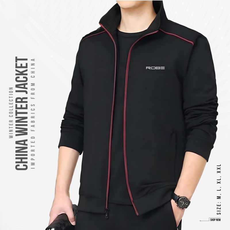 Winter Jacket For Man- Black